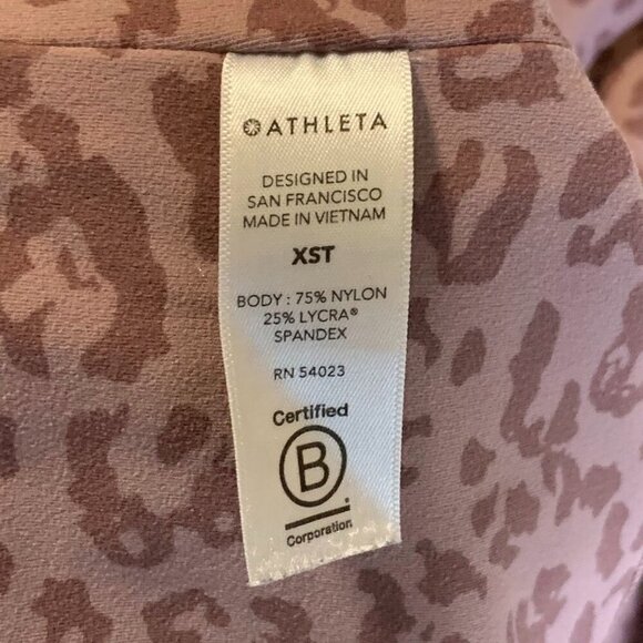Athleta Women's Leopard Elation Ultra High Rise‎ Tight Size XS-T - Picture 7 of 12